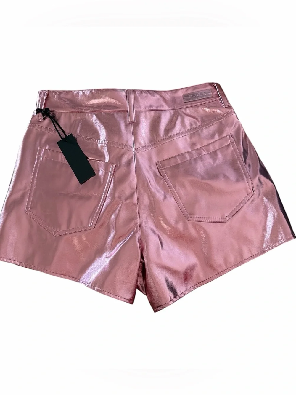New BlankNYC Pink‎ Metallic Women Shorts Vegan Leather 26